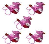 LVYUDS 5 Pcs Water Bird Whistle, Ceramic with Rope Music Bird Call Whistle Suitable for Water Park Children's Gift Parties(Color:C)