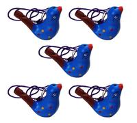 LVYUDS 5 Pcs Water Bird Whistle, Ceramic with Rope Music Bird Call Whistle Suitable for Water Park Children's Gift Parties(Color:B)