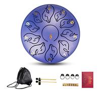 LVYUDS 6 Inch Dolphin Tongue Drum Percussion Instrument, Portable Handpan Drum with Non-Slip Bottom, Easy To Learn Steel Tongue Drum Set(A)