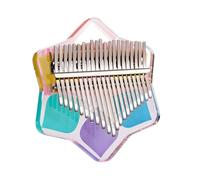 LVYUDS Acrylic Kalimba, 17-tone Simple Thumb Piano, 21-tone Crystal Beginners Transparent Finger Piano (Color : D, Size : 21 keys)
