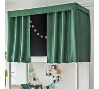 LVYUDS Blackout Bunk Bed Tent 3-Layer Fabric Bunk Bed Curtains Universal for Offices Dust-Proof Loft Bed Curtains Soundproof for Naps(Curtain*1,1.5M_GREEN A)