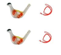 LVYUDS Ceramic Water Bird Whistle with Rope, Child Bird Call Whistle Imitate Birdsong Animal Shape Suitable for Travel Souvenirs, Parties, Birthday Gifts(Color:Dragon A)