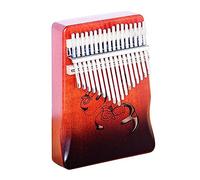 LVYUDS Colorful Solid Wood Kalimba, Mahogany Thumb Piano for Beginners, Finger Piano(H)
