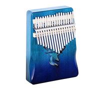 LVYUDS Colorful Solid Wood Kalimba, Mahogany Thumb Piano for Beginners, Finger Piano In Various Colors(A)