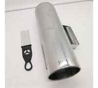 LVYUDS Cylindrical Metal Guiro Percussion Instruments, Professional Accompaniment Guira Instrument, Cone-shaped, with Scraper (Color : C)