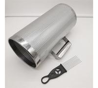 LVYUDS Cylindrical Metal Guiro Percussion Instruments, Professional Accompaniment Guira Instrument, Cone-shaped, with Scraper (Color : E)