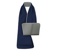 LVYUDS Eating Unisex Bibs for Adults Anti-Stain Machine Washable Adult Bibs for Women Reusable Bibs for Elderly Clothing Accessories(Navy Blue B)