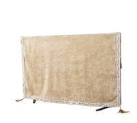 LVYUDS Elastic Band Tv Cover Dustproof Soft Fabric Universal Tv Protective Film 22-70 Inches Tv, Light Luxury Home Decoration(Beige,47-50 inches)