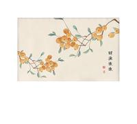 LVYUDS Elasticated Tv Cover Non-Slip Full-Coverage Tv Enclosure Heat Dissipation Tv Case Display Protectors Dust-Proof Lounge Area Universal(46-50 inch,Loquat)