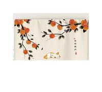 LVYUDS Elasticated Tv Cover Non-Slip Full-Coverage Tv Enclosure Heat Dissipation Tv Case Display Protectors Dust-Proof Lounge Area Universal(55-65 inch,Persimmon B)