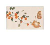 LVYUDS Elasticated Tv Cover Non-Slip Full-Coverage Tv Enclosure Heat Dissipation Tv Case Display Protectors Dust-Proof Lounge Area Universal(69-75 inch,Persimmon A)