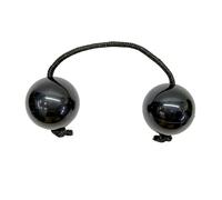 LVYUDS Hand-cranked Asalato Instrument, Double-ball Rhythmic Aslatuas Band Accompaniment Instrument (Color : Black)