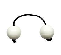 LVYUDS Hand-cranked Asalato Instrument, Double-ball Rhythmic Aslatuas Band Accompaniment Instrument (Color : White)
