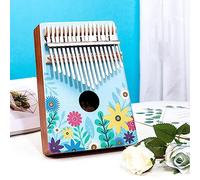 LVYUDS Log Kalimba, Various Styles Of Painted 17-tone Thumb Piano, A Cute Finger Piano For Girls/Children On Their Birthdays (Color : A)