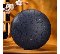LVYUDS Multi-timbral Tongue Drum Set, 10 Inch Cute Ice Cream Pattern Handpan Drum Set, Small/medium/large Steel Tongue Drum(A)