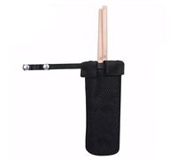 LVYUDS Portable Universal Drumstick Holder Screws Fixing Clip, Drum Stick Bag Oxford Practice Dumb Jazz Drums Percussion Stick Bag Mallets Brush(Black)