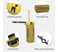 LVYUDS Portable Universal Drumstick Holder Screws Fixing Clip, Drum Stick Bag Oxford Practice Dumb Jazz Drums Percussion Stick Bag Mallets Brush(Khaki)