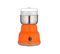 LVYUDS Stainless Steel Electric Pill Crusher Home Use for Elderly Pill Grinder Fine Powder for Large Small Pills Medicine Crusher Lightweight(Orange)