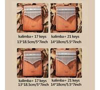 LVYUDS Wooden Kalimba, Simple Finger Piano With Note Pattern, Compact And Portable Thumb Piano Without Scratching Your Hands (Color : B, Size : 21keys)