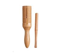 LVYUDS Wooden Single-tube Guiro Instrument, Oak Guira Music Teaching Aid Percussion Instrument Sounding Instrument (Color : B-XL)