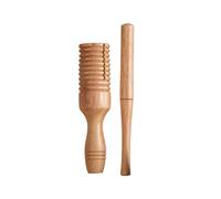 LVYUDS Wooden Single-tube Guiro Instrument, Oak Guira Music Teaching Aid Percussion Instrument Sounding Instrument (Color : B-L)