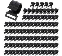 LVYXON 100Pcs Tent Pole Clips, Plastic C Clamp for Camping Awning Tent, Small Portable C Clamp, Camper Awning Hooks for Party Camping Tent Indoor Outdoor Decor(25mm)