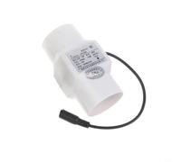 LVYXON 12V 6W Inline Duct Fan, 50mm Powerful Exhaust Blower With Low Noise Operation 38dB For Indoor Air Ventilation System Bathroom Kitchen Workshop Industrial Air Extraction Black White(White)