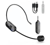 LVYXON 2.4G Wireless Microphone Headset 160FT Range Headset Mic For Voice Speaker Karaoke Computer Teaching Meeting Yoga Sing