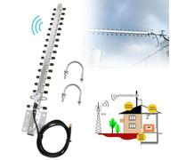 LVYXON 2.4GHz WiFi Antenna 25dBi 50.00X8.00X4.00 Cm Outdoor Directional Signal For Wireless Router Frequency Range 2400-2500MHz