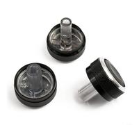 LVYXON 3 Pcs M2 Alloy Air Conditioning Knob Button for Mazda 2, Backlit Design, Classic Black
