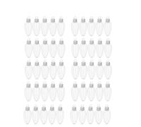 LVYXON 50/10/5pcs Light Bulb Shaped Refillable Bottles Christmas Ornaments Plastic Candy Containers DIY Christmas Ball Plastic Baubles