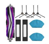 LVYXON 9Pack Replacement Filters Kit Compatible With For Midea M71CN M7/i10 Vacuum Cleaner With 1 Roller Brush 2 Filters 4 Side Brushes 2 Mop Cloths