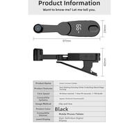 LVYXON Auto Clicker with Stand for Mobile Phone and Tablet, 99 Clicks/Second Speed, 1-198 Gears Adjustable, HD Digital Display, ABS Material, for Gaming Live Broadcasts Order Grabbing Pag