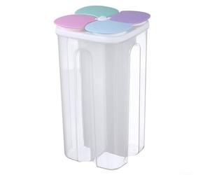 LVYXON Clear Multi Section Storage Jar Tool for Keeping Your For Kitchen Ingredients Sorted and Protected from (2.3L Light)