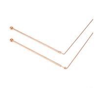 LVYXON Copper Dowsing Rods, 2 pcs 99.9% Copper Probe Rods for Hunting Tools, Divining Water, Treasure, Buried Items, Divining Rods with Box
