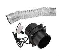 LVYXON Duct Fan Ventilation,Exhaust Fan Extractor Blower,Duct Fan Ventilation Exhaust Fan Using For Heating Cooling Booster, Grow Tents, Hydroponics,Home Use Ventilation(With 300cm pipe)