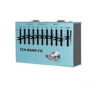 LVYXON EQ Pedal 10 Band Equalizer, Guitar Effect Pedal, for Guitar and Bass True Bypass, Compatible with Electric Guitar & Bass Including 4-string/ 5-string / 6-string/ 7-string Guitars