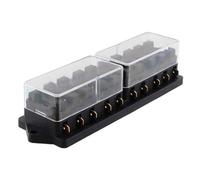 LVYXON Fuses Holder Fuse Box ATO/Block Car Or HGV Lucar Connector 10 Channels