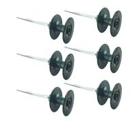 LVYXON Garden Hose Smooth Roller Guide with Resin Wheel and Heavy Duty Zinc Metal Spike, Hose Path Organizer,2pcs or 6pcs Set for Outdoor Garden Watering(6pcs)