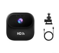 LVYXON HD WiFi Action Camera, Compact 4.6cm Portable Sport Cam for Cycling and Pet-Monitoring, Real-Time Streaming to Smartphone, ABS Body, Black(Black)