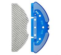 LVYXON Mop Cloth Frame Board Replacement Kit with Plastic and Microfiber Mop Pads for RR8587WH Compatible with for X-Plorer Serie 75 S+ Robotic Vacuum Cleaner, Black, 1 Bracket and 1 Rag