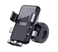 LVYXON Motorcycle Mobile Holder Secure Clamp Arms for Safe and Comfortable Riding (Handlebars Black)