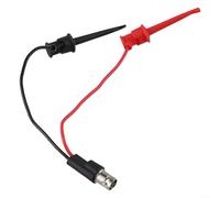 LVYXON Oscilloscope Probe for bnc to for mini Grabber Test Leads 100MHz - Switchable 1:1/10:1 High Impedance for Electronics Testing & Circuit Diagnostics Red Black 150mm