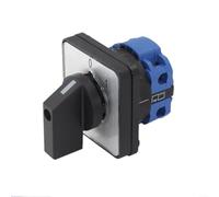 LVYXON Rotary Cam Switch, 2 Positions, 4 Terminals, 660V/20A, Manual, Black