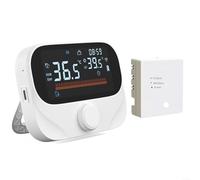 LVYXON Smart Boiler Thermostat WiFi Enabled Wireless Programmable Temperature Controller With Rotary Adjustment, Timer, Weather Display For Energy Efficient Home Heating(WiTH3-WIFI)
