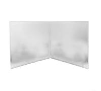LVYXON Stove Splatter Guard, Foldable Gas Stove Baffle, Adjustable Stainless Steel Splashback Plate, Frying Oil Splash for PROTECTION Screen(29 * 40 2slices)