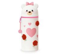 LVZONGXIN Kawaii Pencil Case, Bear, Durchmesser 6,3 cm, Höhe 18,5 cm, Love bear