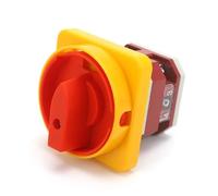 LW12-16/1GS 16A 2 Position Combination Power Knob Padlock Master Control Circuit Cut-off Rotary Cam Switch 1 Pole 4 Screw