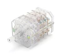 LW12-16/TM111111.3 16A 3 Position 3 Pole 12 Screw Transparent Univeral Changeover Rotary Cam Switch For Meat Grinder Using