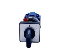 LW26-10A Single Hole Size 16.2mm 1/2/3/4 Poles Rotary Cam Switch Changeover Selector Silver Contact 1Pcs(1P-4 Terminals)